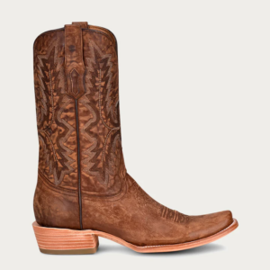 Brown Cowhide Embroidered Cowboy