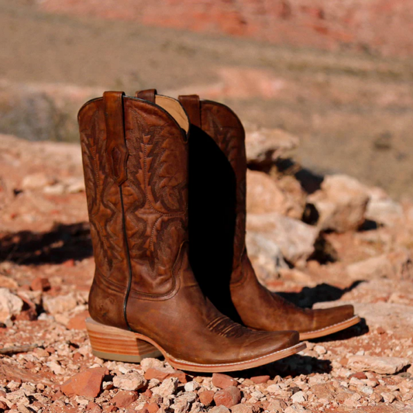 Brown Cowhide Embroidered Cowboy - Image 5