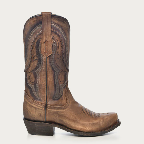 Golden Brown Woven Detail Cowboy