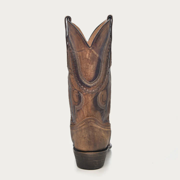 Golden Brown Woven Detail Cowboy - Image 4