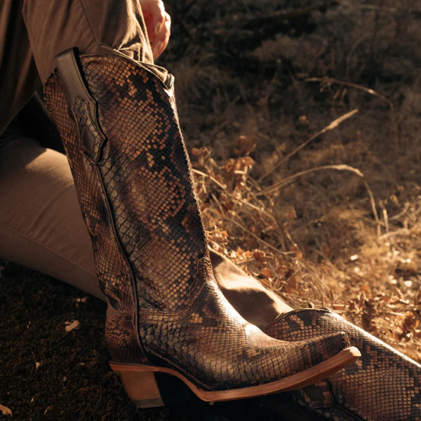 Genuine Full Brown Python Snip Cowgirl - Image 5