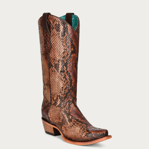 Genuine Full Brown Python Snip Cowgirl - Image 2