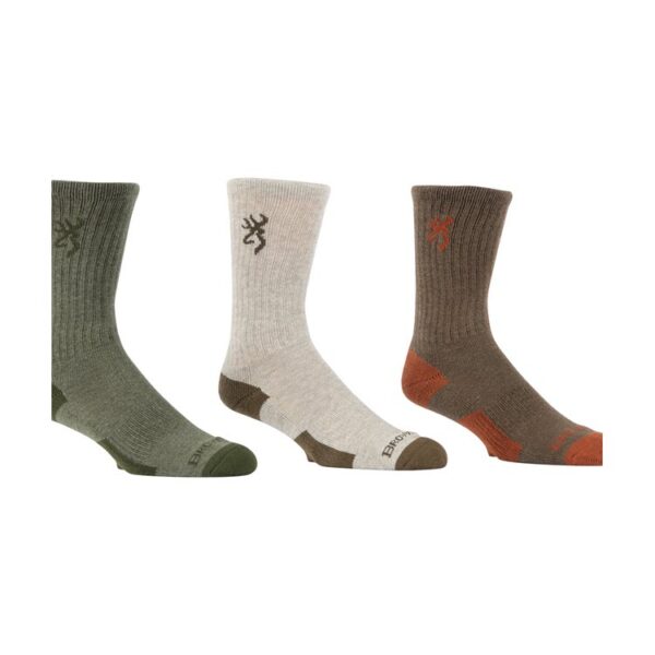 Browning 3-Pack Everyday Crew Socks - Image 3