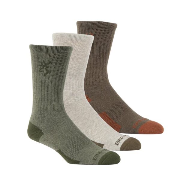 Browning 3-Pack Everyday Crew Socks