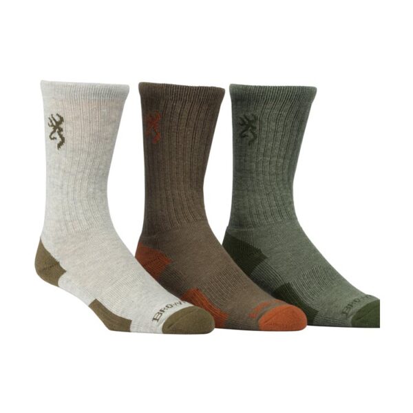Browning 3-Pack Everyday Crew Socks - Image 2