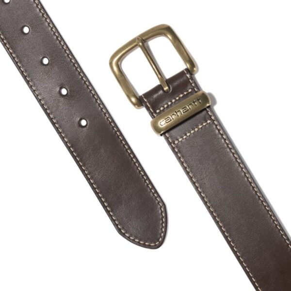 Carhartt Bridle Leather Debossed Metal Keeper Belt - Image 4