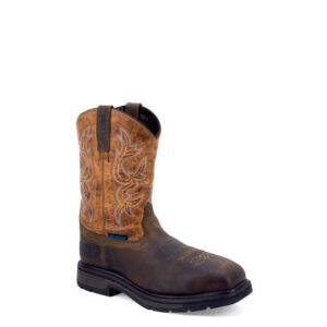 A 3/4 turned Old West Broad Square Composite Toe Men's Pull On Work Boot