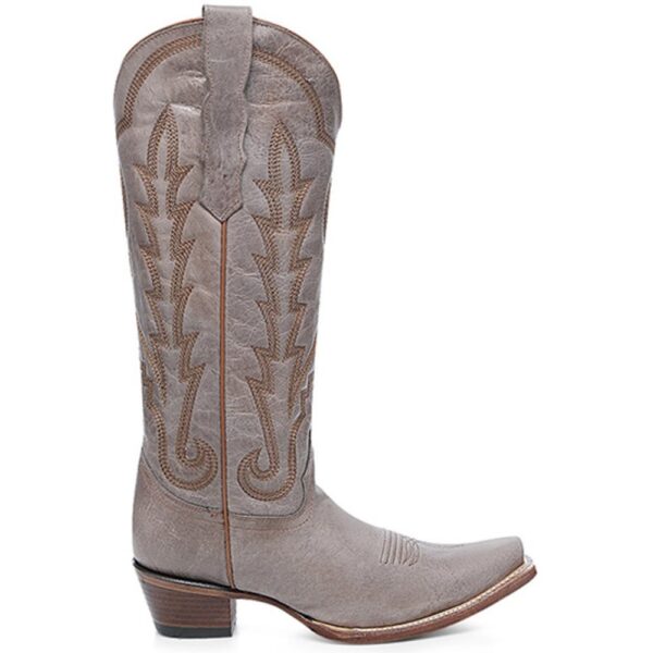A right profile facing Corral Circle G Embroidered Sand Snip Toe Women's Western Boot.