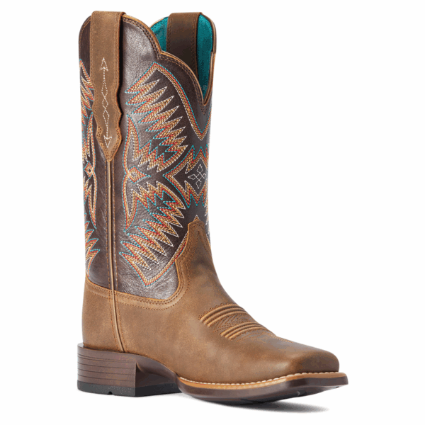 A 3/4 turned Ariat Odessa StretchFit Women's Western Boot.