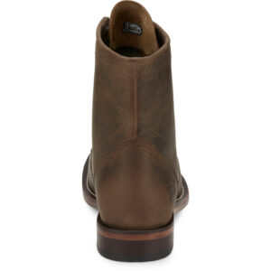 A look at the back and heel of a Justin Drennan 7