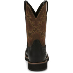 A look at the back and heel of a Justin Driller 11