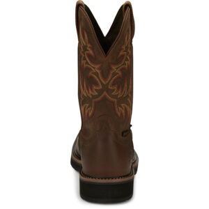 A look at the back and heel of a Justin Driller 11