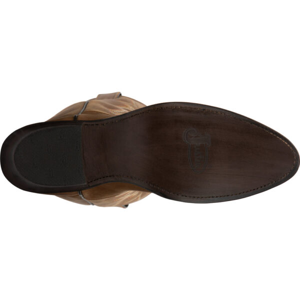 The sole of a Justin Driscoll Bay Apache Men's Western Boot.