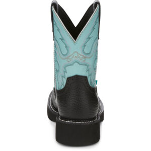 A look at the back and heel of a Justin Gemma 8