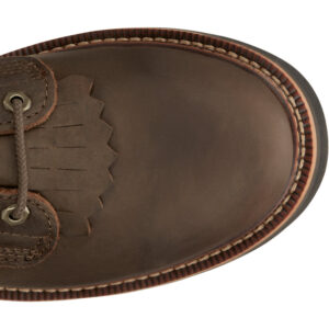 The toe shape of a Justin Rivot Men's Work Soft Toe 8