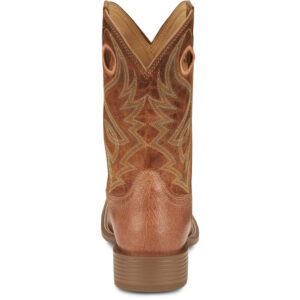 A look at the back and heel of a Justin Roswell 11