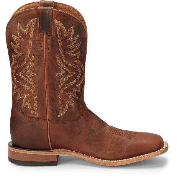 A right profile facing Tony Lama Avett 11" Honey Men's Western Boot.
