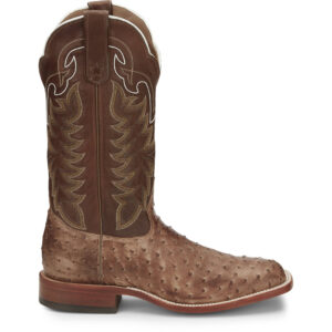 A right profile facing Tony Lama Hays Full Quill Ostrich Men's Western Boot.
