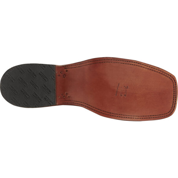 The sole of a Tony Lama Hays Full Quill Ostrich Men's Western Boot.