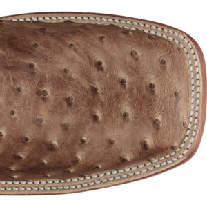 The toe shape of a Tony Lama Hays Full Quill Ostrich Men's Western Boot.