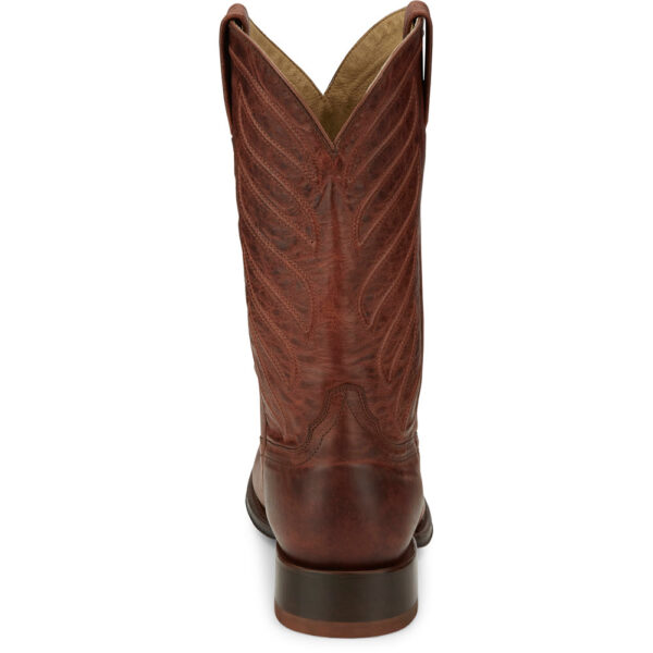 A look at the back and heel of a Tony Lama Lenado Cognac Men's Western Boot.