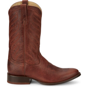 A right profile facing Tony Lama Lenado Cognac Men's Western Boot.
