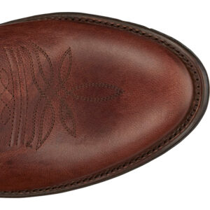 The toe shape of a Tony Lama Lenado Cognac Men's Western Boot.
