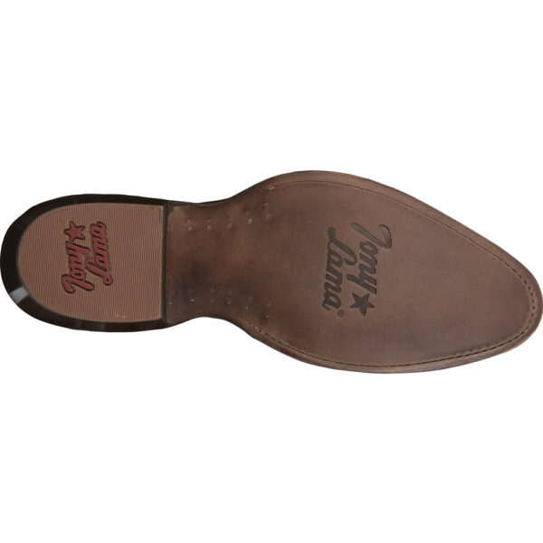 The sole of a Tony Lama Stegall 13" Men's Western Boot.