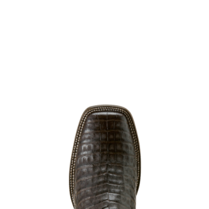 A look at the toe shape of an Ariat Men's Classic Callen Chocolate Western Boot.