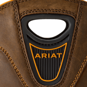 A look at the pull straps on an Ariat Men's Longview Shock Shield MetGuard Waterproof Composite Toe Pull-On Work Boot.