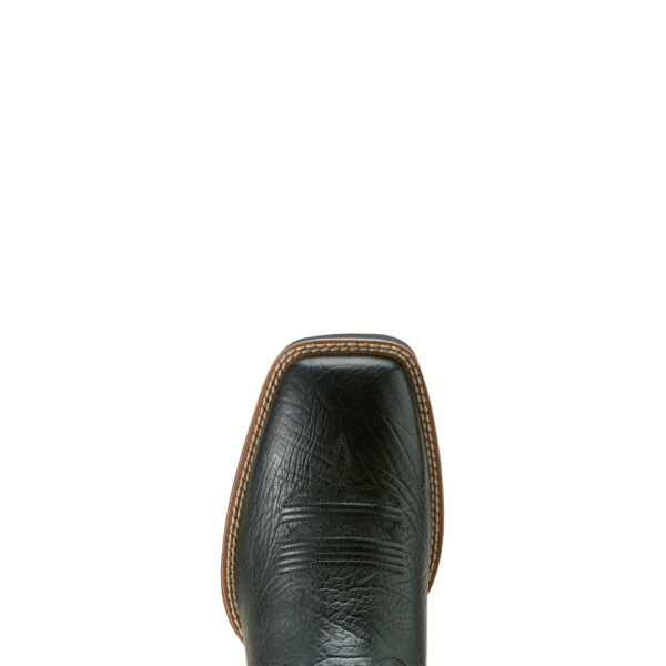 A look at the toe shape of an Ariat Men's Sport Liberty Antler Cowboy Boot.