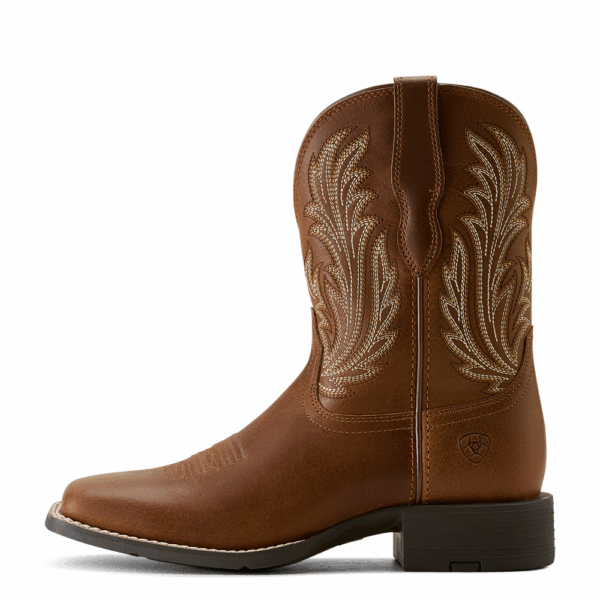 A left instep profile facing Ariat Women's Round Up Filly Western Boot.