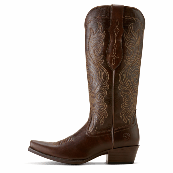 A left instep profile facing Ariat Women's Taytum X Toe Rich Clay Western Boot.