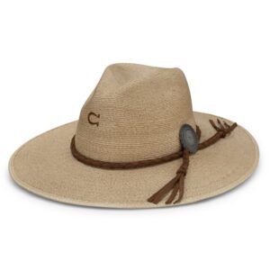 A 3/4 turned Charlie 1 Horse Lefty Fashion Hat.