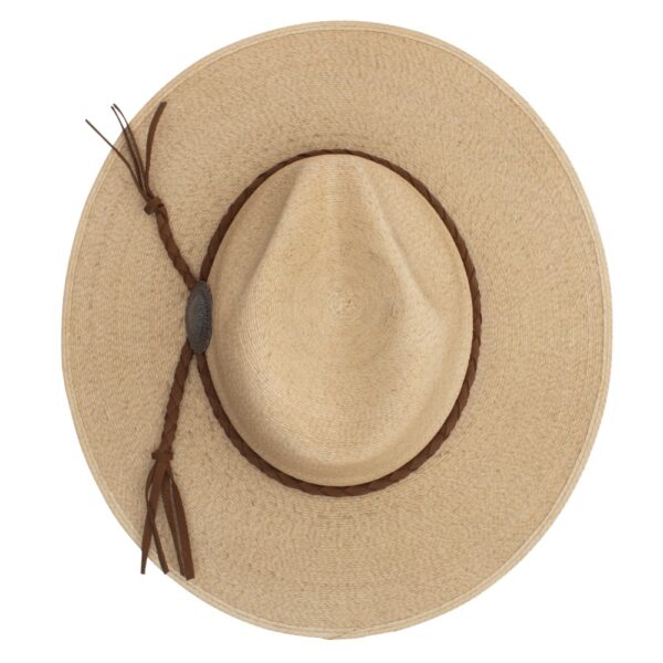 A look at the crown of a Charlie 1 Horse Lefty Fashion Hat.