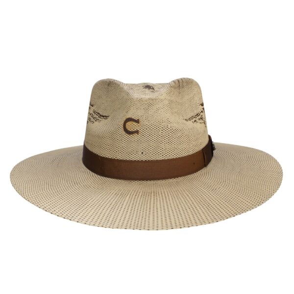A front-facing look at the Charlie 1 Horse Mexico Shore Fashion Hat.