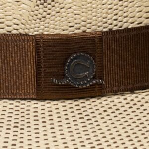 A closeup look at the hatband on a Charlie 1 Horse Mexico Shore Fashion Hat.