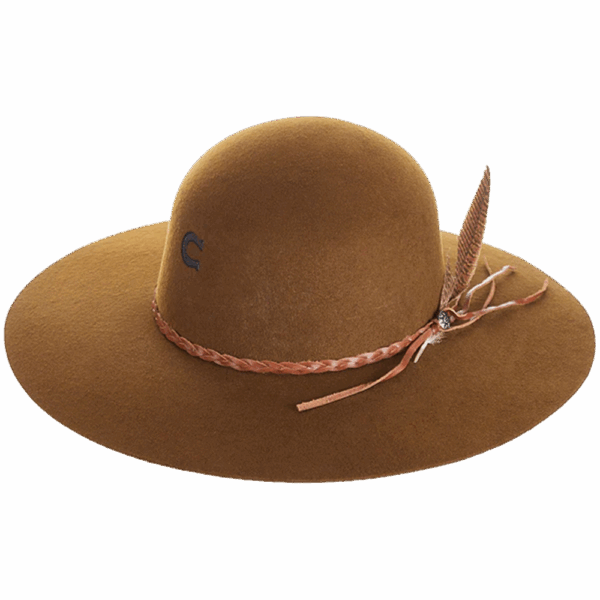 A 3/4 turned Charlie 1 Horse Wanderlust Acorn Fashion Hat.
