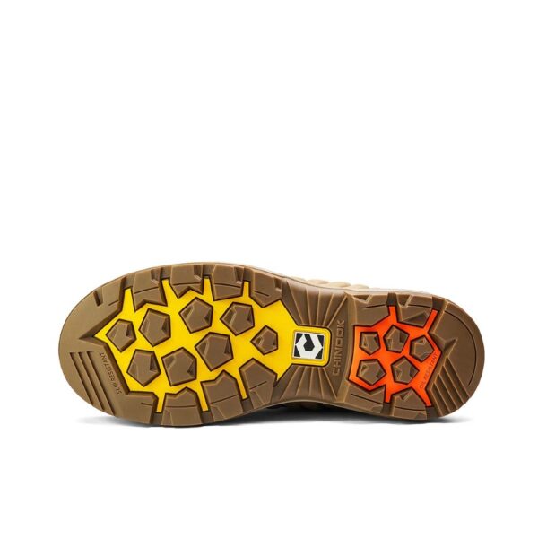 The sole of a Chinook Wildwood 6" Stone Waterproof Composite Toe Lace-Up Work Boot.