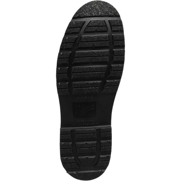 The sole of a Danner Men's Bull Run GTX Waterproof Steel Toe 6" Work Boot.