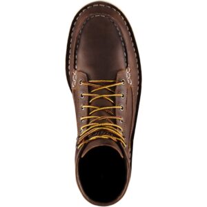 A bird's eye view of a Danner Men's Bull Run Moc Steel Toe 6