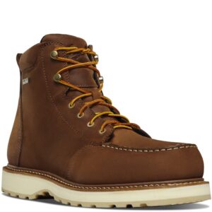 A 3/4 turned Danner Men's Cedar River Waterproof 6" Work Boot.