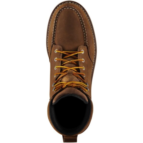A bird's eye view of a Danner Men's Cedar River Waterproof 6" Work Boot.