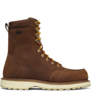 A right profile facing Danner Men's Cedar River Waterproof Aluminum Toe 8" Work Boot.