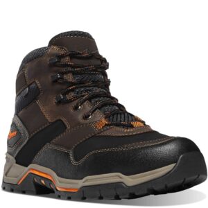A 3/4 turned Danner Men's Field Ranger Waterproof Composite Toe 6" Work Boot.