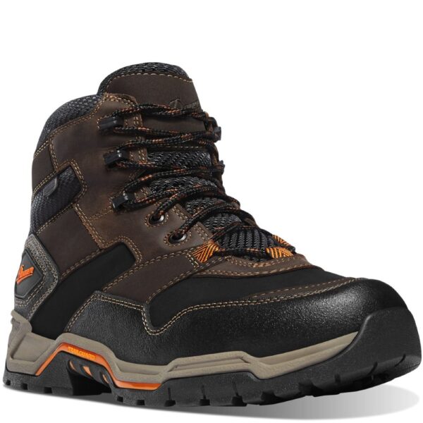 A 3/4 turned Danner Men's Field Ranger Waterproof Composite Toe 6" Work Boot.