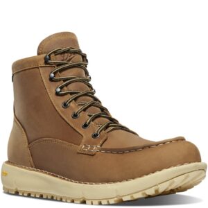 A 3/4 turned Danner Men's Logger Moc 917 GTX Waterproof 6" Work Boot.