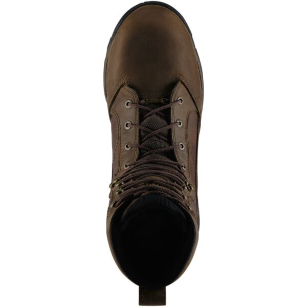 A bird's eye view of a Danner Men's Pronghorn Waterproof Insulated 8" Outdoor Boot.