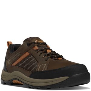 A 3/4 turned Danner Men's Riverside Steel Toe Work Shoe.