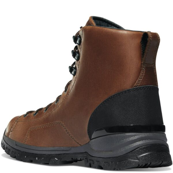 A look at the back and heel of a Danner Men's Stronghold Waterproof 6" Work Boot.